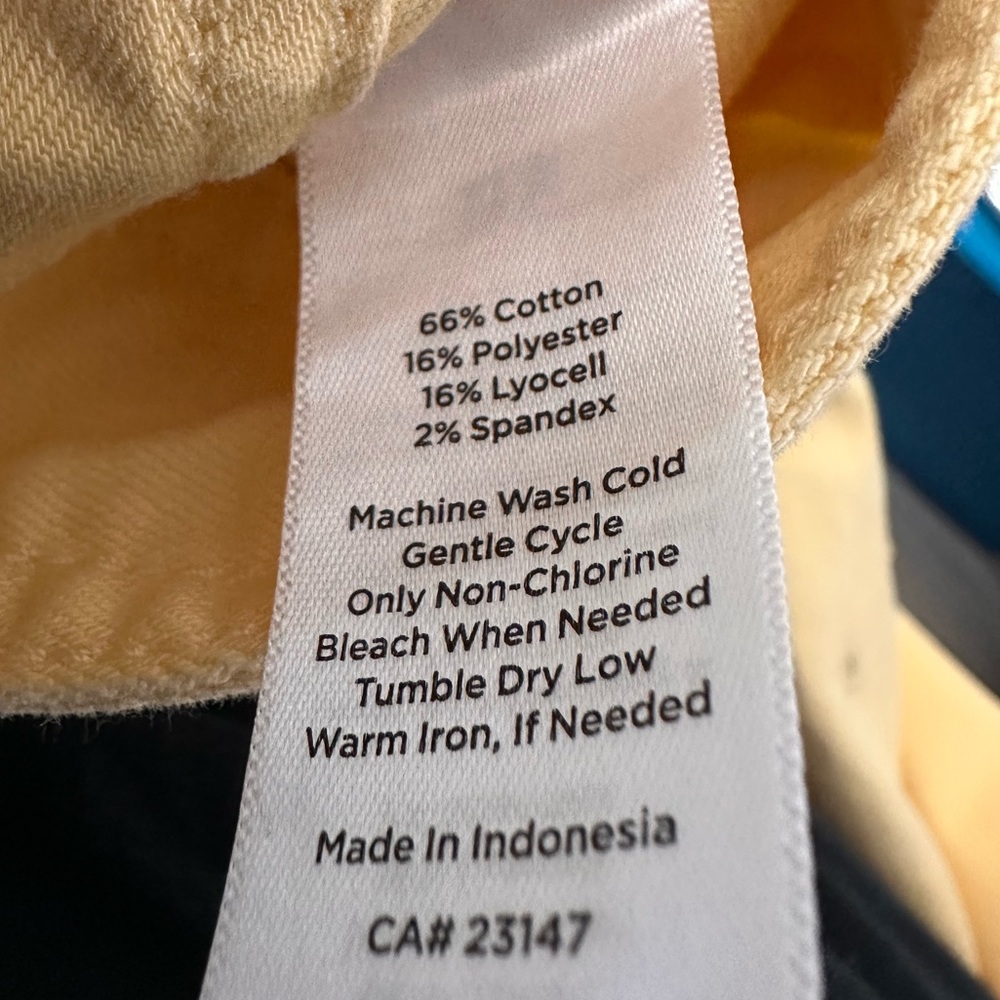 Women's Talbots Butter Yellow Denim Jacket EUC Sz:XL - Picture 9 of 9